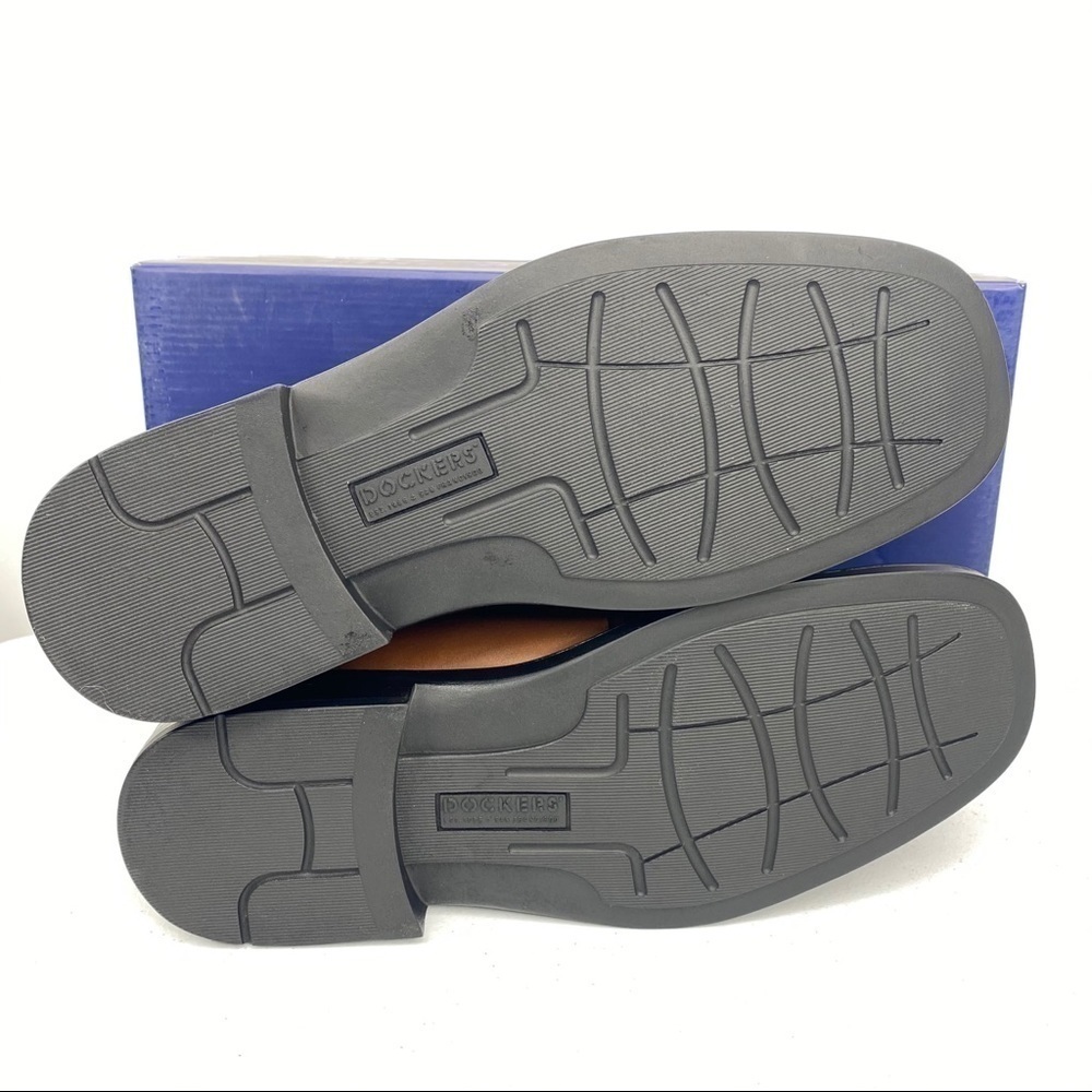 DOCKERS Perspective Tan Leather Lace Up Shoes - Picture 6 of 13